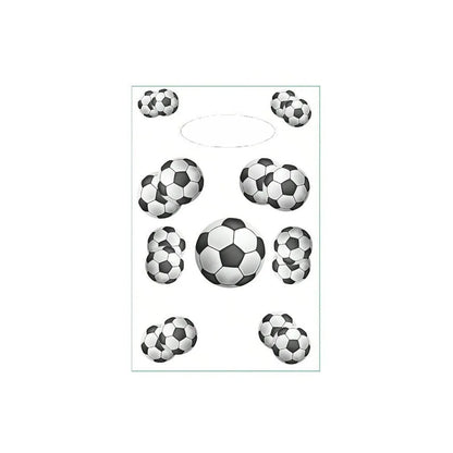 White Football Birthday Party Tableware Set - Disposable Plates Napkins Cups - ZOOMNSTORE