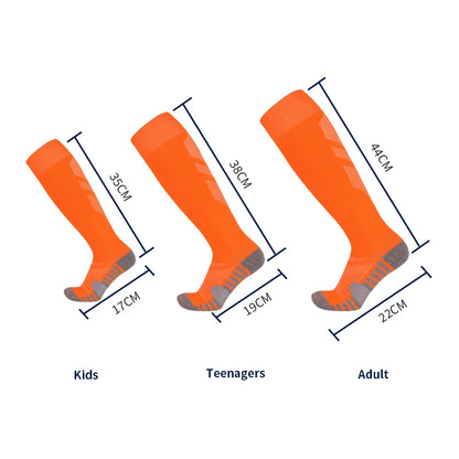 Football Soccer Socks - Over The Calf Striped Athletic Sport Socks For Men & Kids - ZOOMNSTORE