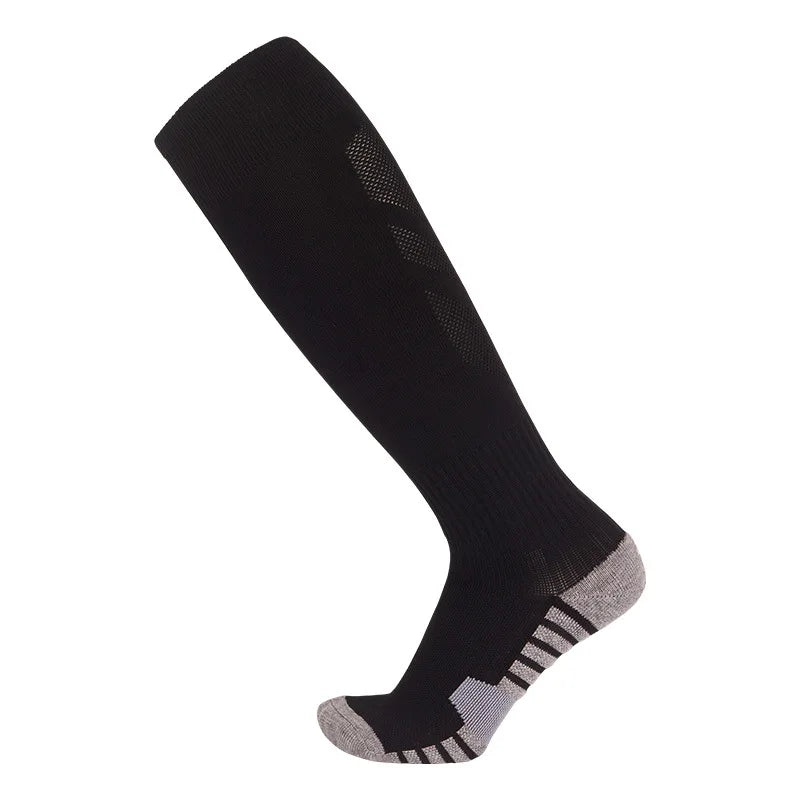 Football Soccer Socks - Over The Calf Striped Athletic Sport Socks For Men & Kids - ZOOMNSTORE