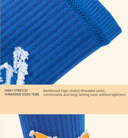 Football Socks Men - Thickened Cotton Medium Tube Anti Slip Soccer Socks With Cushioning - ZOOMNSTORE