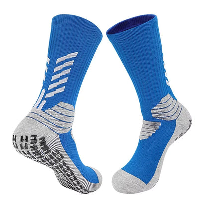 Football Socks Men - Thickened Cotton Medium Tube Anti Slip Soccer Socks With Cushioning - ZOOMNSTORE