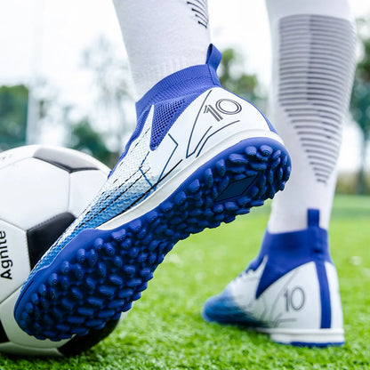 Football Spike Cleats - Professional Turf Football Boots With Rubber Outsole Cleats - ZOOMNSTORE