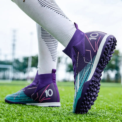 Football Spike Cleats - Professional Turf Football Boots With Rubber Outsole Cleats - ZOOMNSTORE