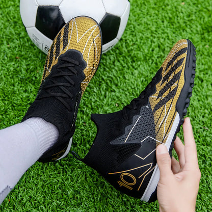 Football Spike Cleats - Professional Turf Football Boots With Rubber Outsole Cleats - ZOOMNSTORE