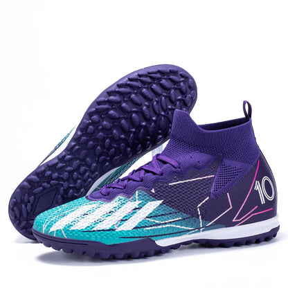 Football Spike Cleats - Professional Turf Football Boots With Rubber Outsole Cleats - ZOOMNSTORE
