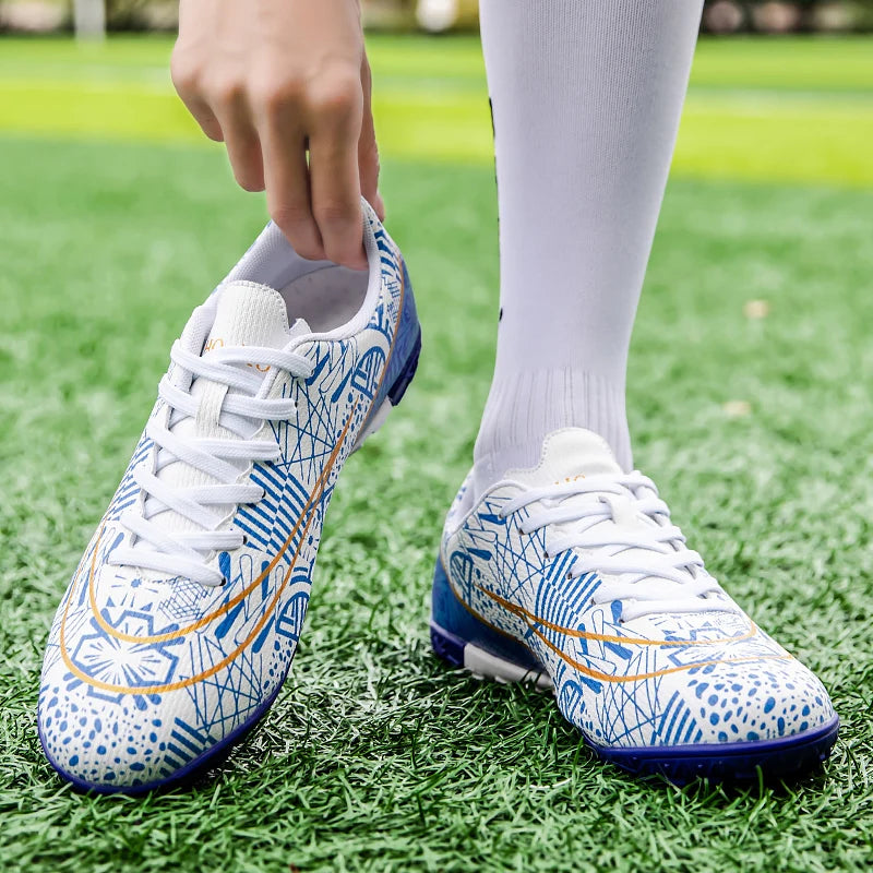 Football Spike Cleats - Professional Turf Football Boots With Rubber Outsole Cleats - ZOOMNSTORE