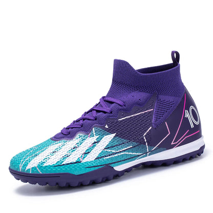Football Spike Cleats - Professional Turf Football Boots With Rubber Outsole Cleats - ZOOMNSTORE