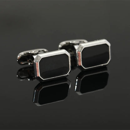 French Square Cufflinks - Luxury Mens Business Suit Accessories - ZOOMNSTORE