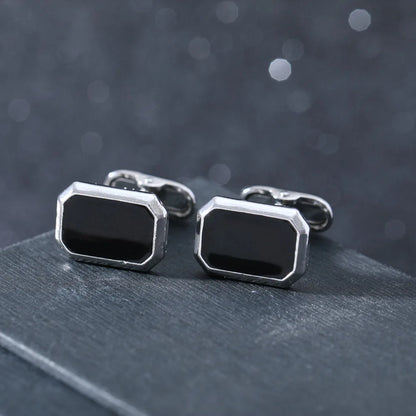 French Square Cufflinks - Luxury Mens Business Suit Accessories - ZOOMNSTORE