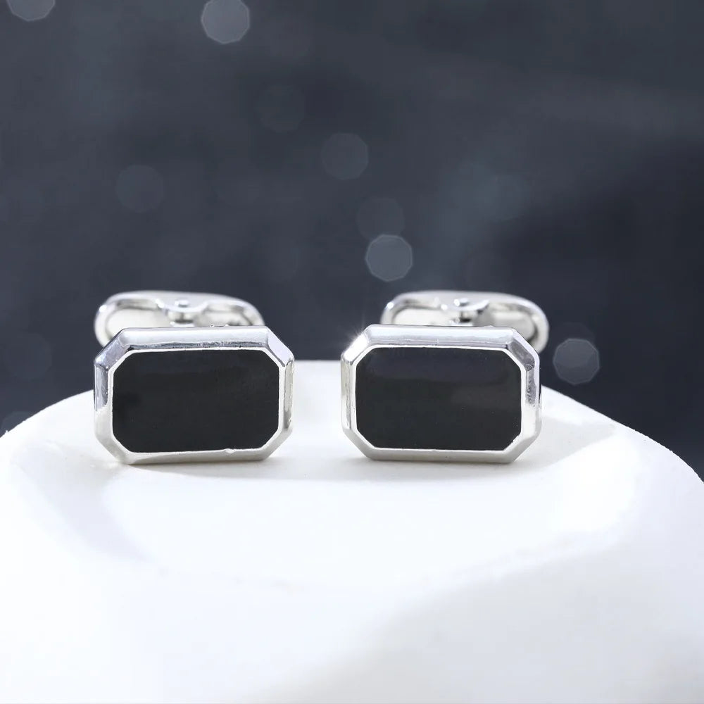 French Square Cufflinks - Luxury Mens Business Suit Accessories - ZOOMNSTORE