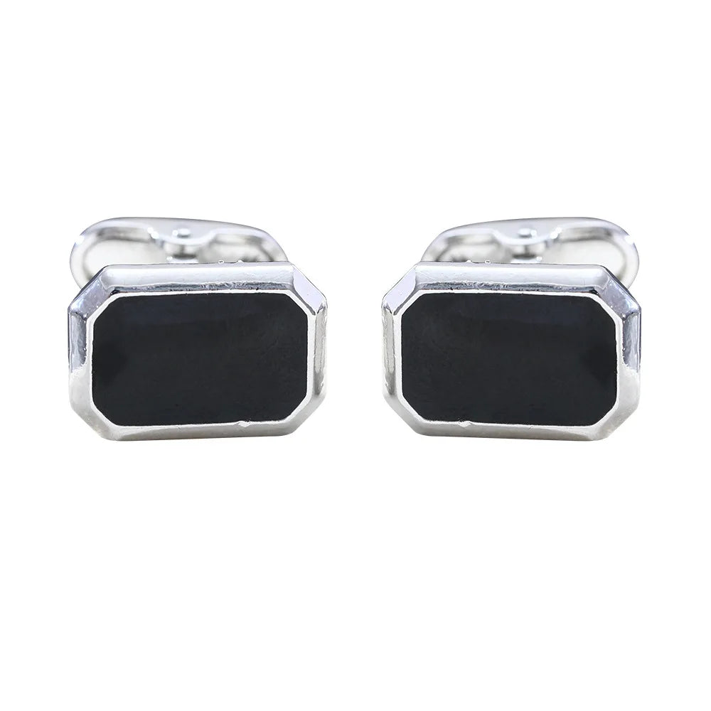 French Square Cufflinks - Luxury Mens Business Suit Accessories - ZOOMNSTORE
