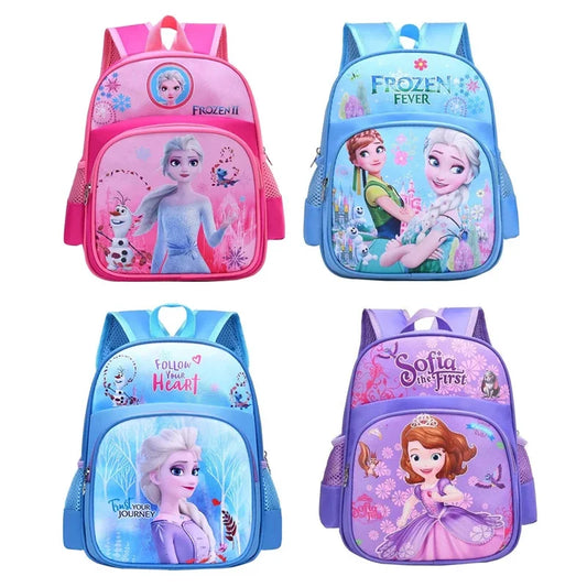 Frozen Princess Backpack - Elsa  Anna Schoolbag for Girls - ZOOMNSTORE