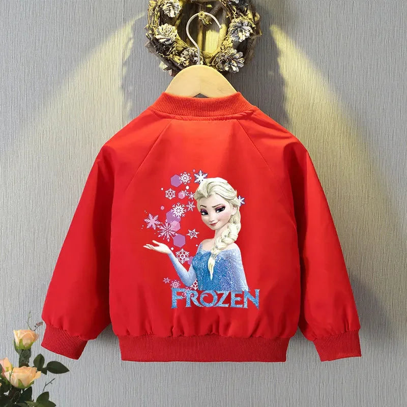 Frozen Elsa  Anna Hoodie Jacket - Baby Girls Spring Autumn Coat - ZOOMNSTORE