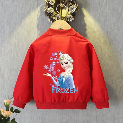 Frozen Elsa  Anna Hoodie Jacket - Baby Girls Spring Autumn Coat - ZOOMNSTORE