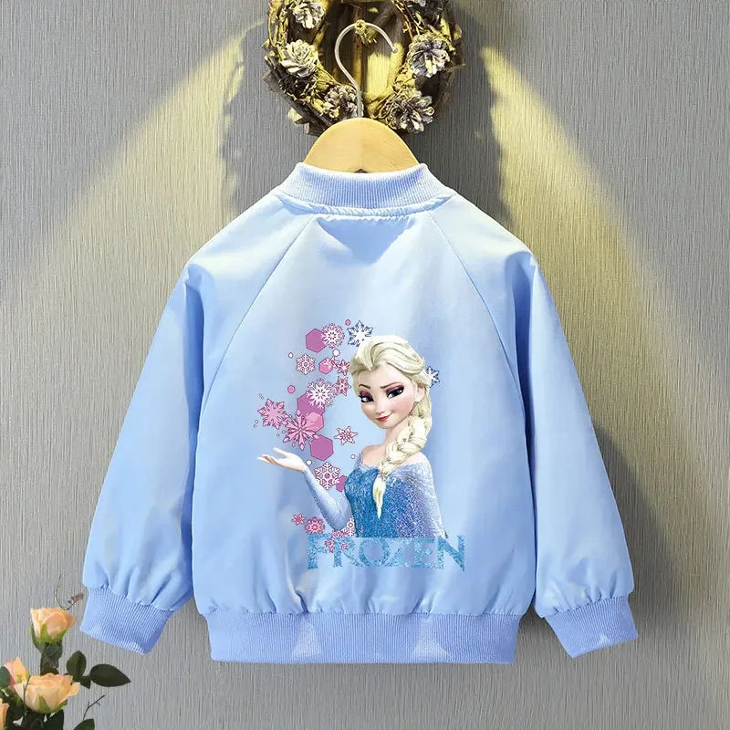 Frozen Elsa  Anna Hoodie Jacket - Baby Girls Spring Autumn Coat - ZOOMNSTORE