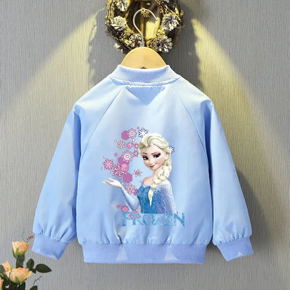 Frozen Elsa  Anna Hoodie Jacket - Baby Girls Spring Autumn Coat - ZOOMNSTORE