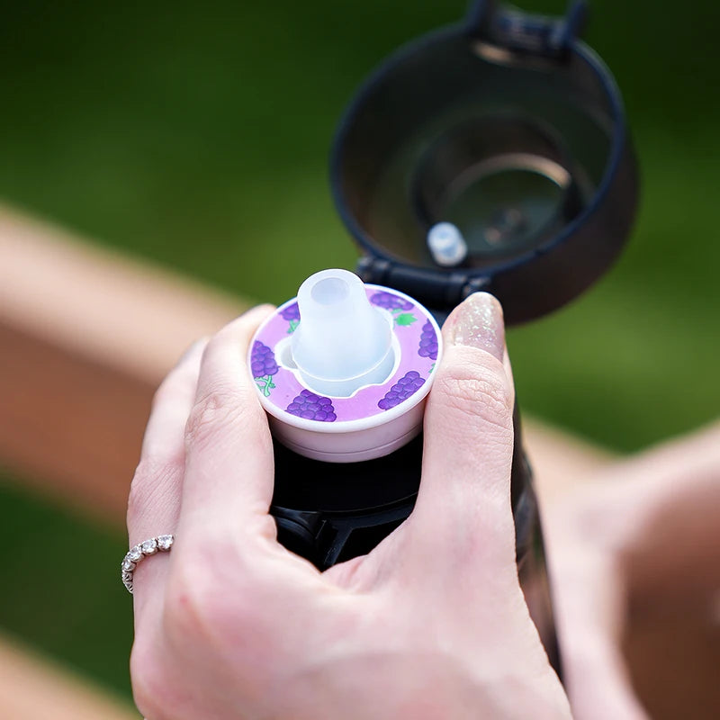 Fruit Flavor Water Bottle – 750ml BPA Free Sports Cup with 7 Fruit Pods - ZOOMNSTORE