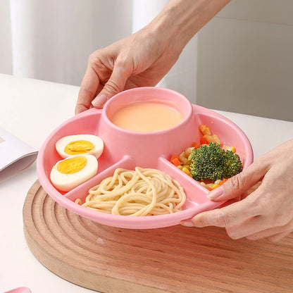 Divided Dinner Plates - Microwave Safe Reusable Serving Tray - ZOOMNSTORE