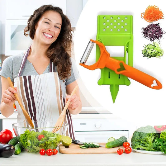 Fruit Vegetable Peeler - Multi Functional Stainless Steel Peeler With Juicer & Zester - ZOOMNSTORE
