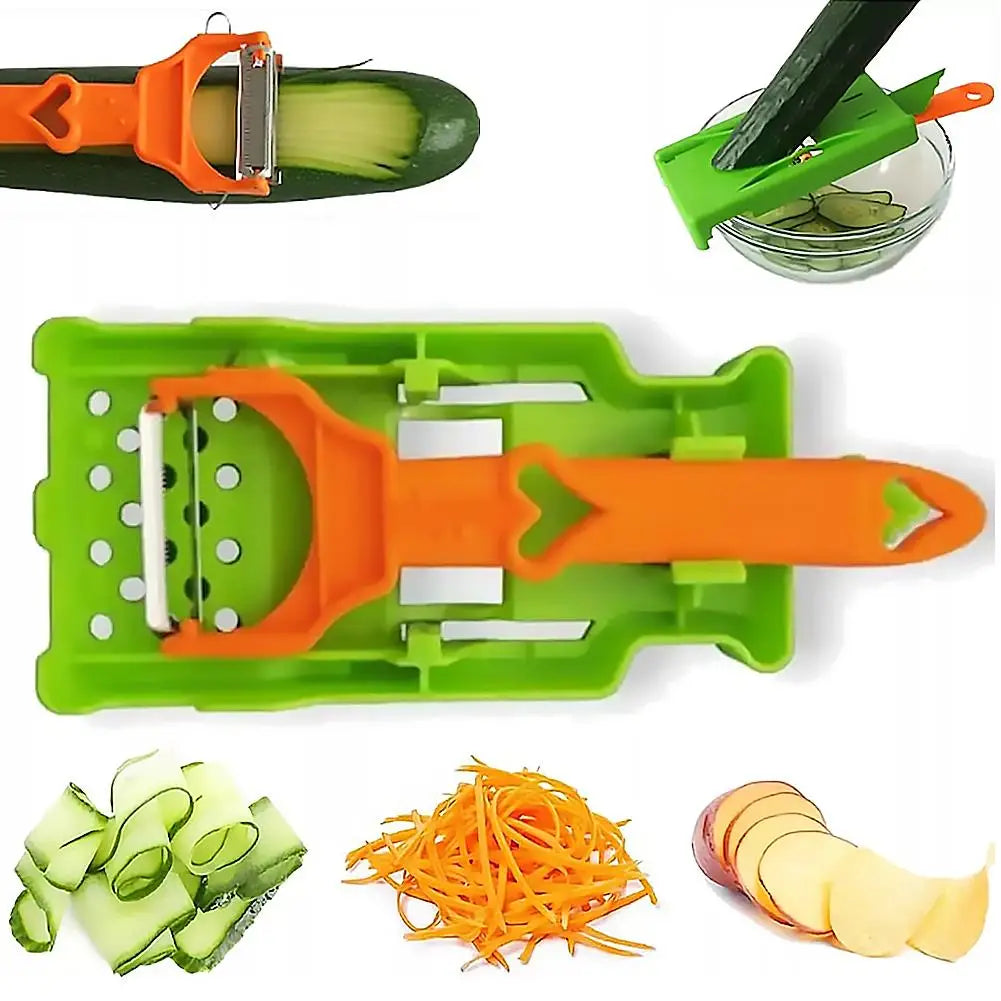 Fruit Vegetable Peeler - Multi Functional Stainless Steel Peeler With Juicer & Zester - ZOOMNSTORE
