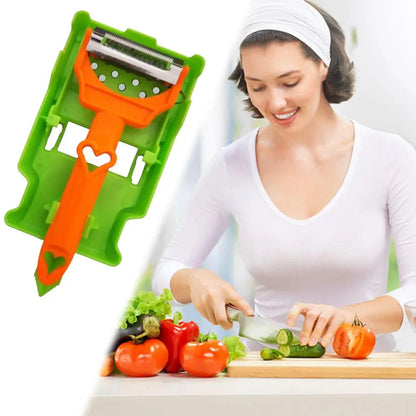 Fruit Vegetable Peeler - Multi Functional Stainless Steel Peeler With Juicer & Zester - ZOOMNSTORE