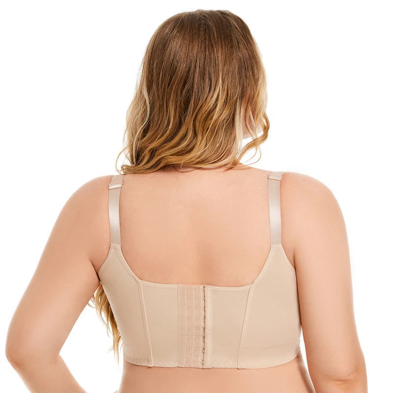 Full Coverage Push Up Bra - Underwire Deep Cup T Shirt Bra with Adjustable Straps - ZOOMNSTORE