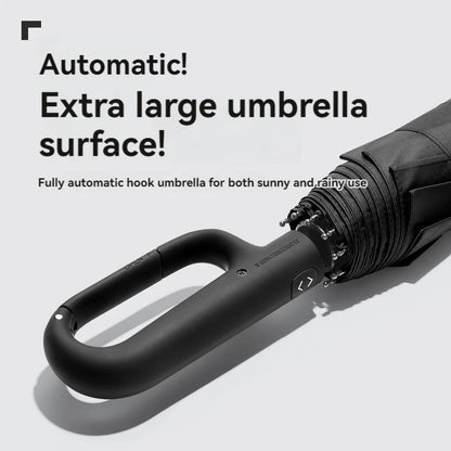 Ring Buckle Design 20 Rib Fully Automatic Umbrella for Men Folding Extra Large Strong Strong WOMEN'S Sunshade Double Umbrella - ZOOMNSTORE