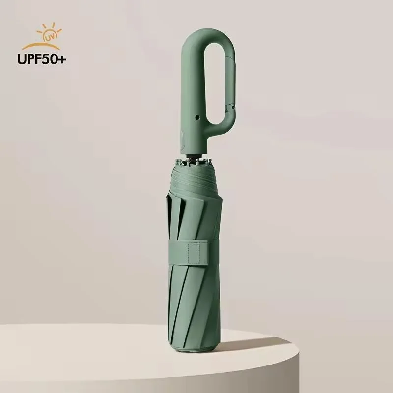 Ring Buckle Design 20 Rib Fully Automatic Umbrella for Men Folding Extra Large Strong Strong WOMEN'S Sunshade Double Umbrella - ZOOMNSTORE