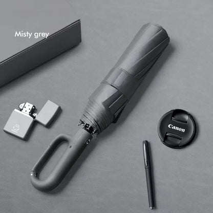 Ring Buckle Design 20 Rib Fully Automatic Umbrella for Men Folding Extra Large Strong Strong WOMEN'S Sunshade Double Umbrella - ZOOMNSTORE