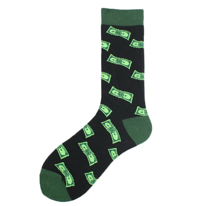 Funny Alien Shark Cotton Socks - Unisex Novelty Crew Socks - ZOOMNSTORE