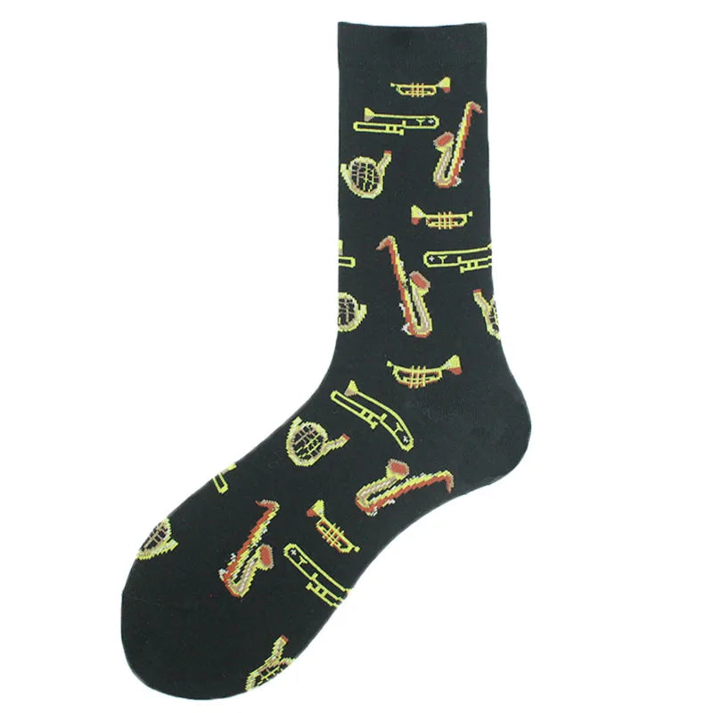 Funny Alien Shark Cotton Socks - Unisex Novelty Crew Socks - ZOOMNSTORE