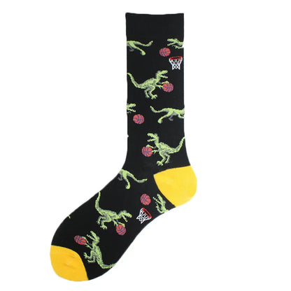 Funny Alien Shark Cotton Socks - Unisex Novelty Crew Socks - ZOOMNSTORE