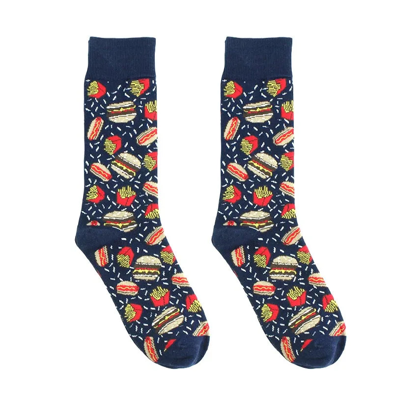 Funny Alien Shark Cotton Socks - Unisex Novelty Crew Socks - ZOOMNSTORE