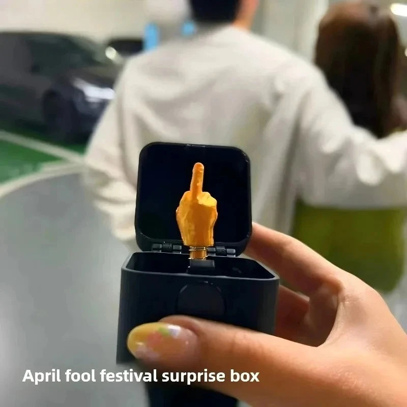 Funny Middle Finger Desk Decor - Gag Gift for Halloween Christmas  Birthdays - ZOOMNSTORE