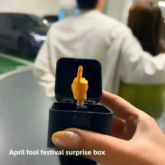 Funny Middle Finger Desk Decor - Gag Gift for Halloween Christmas  Birthdays - ZOOMNSTORE