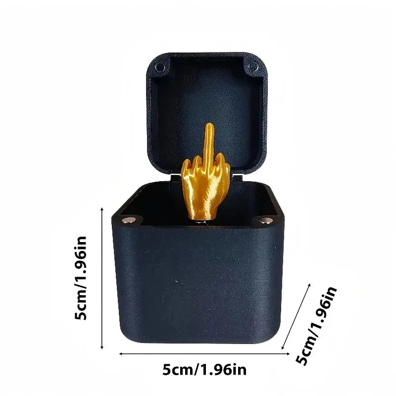 Funny Middle Finger Desk Decor - Gag Gift for Halloween Christmas  Birthdays - ZOOMNSTORE