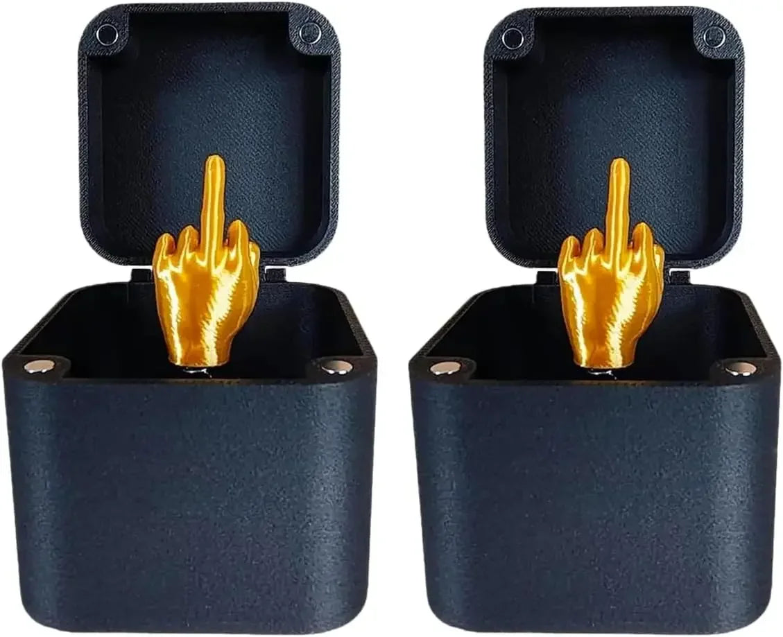 Funny Middle Finger Desk Decoration - Gag Gift Box Figurine - ZOOMNSTORE