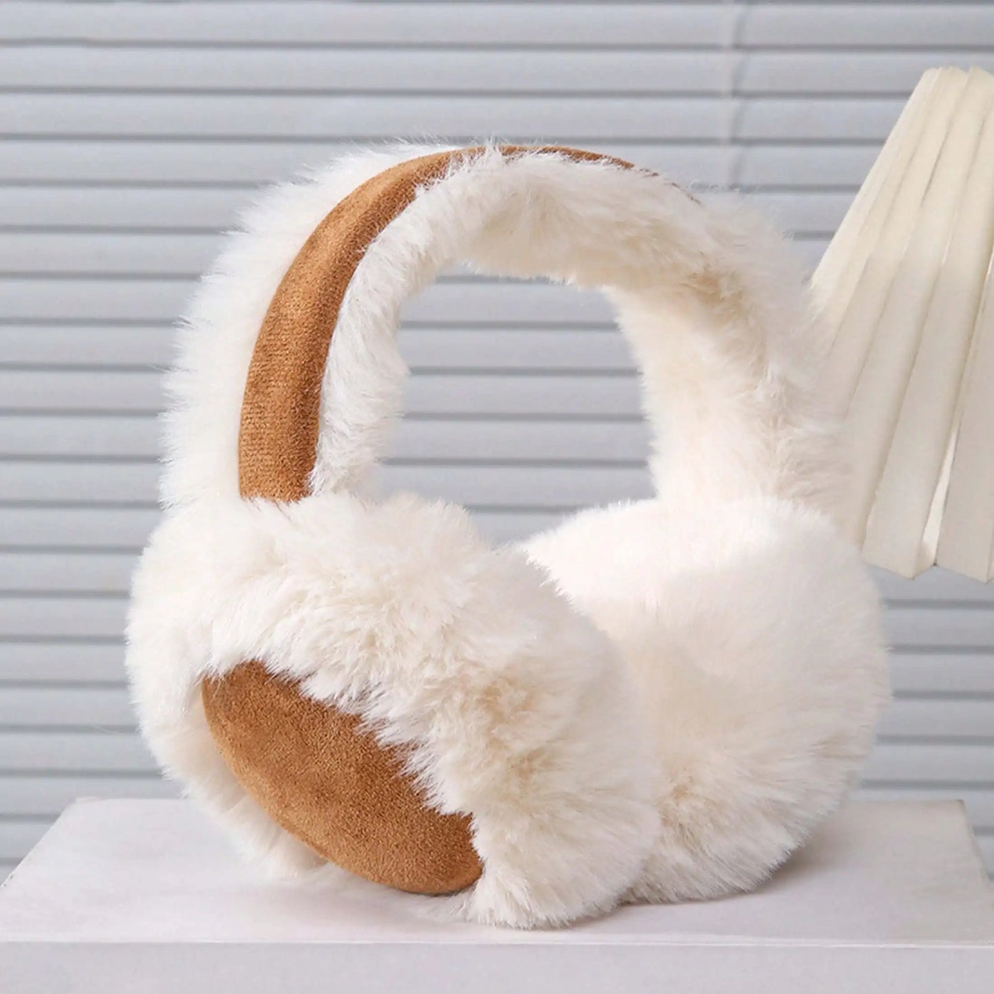 Furry Earmuffs Women – Foldable Plush Rabbit Ear Warmers | Cold Resistant Winter Ear Covers - ZOOMNSTORE