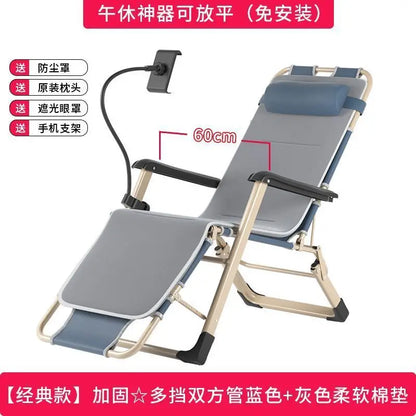 GIANXI Outdoor Recliner - Padded Folding Lounge Chair with Phone Stand - ZOOMNSTORE