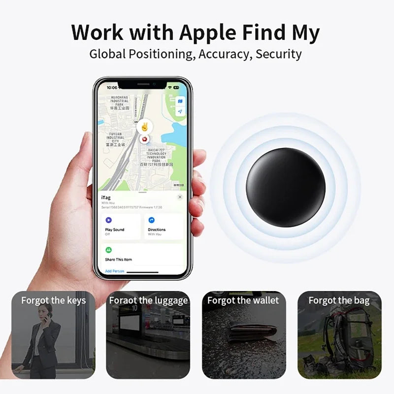 GPS Smart Tag - Pet Tracker 4-Pack with Magnetic Silicone Shell & Built-In Speaker Alarm - ZOOMNSTORE
