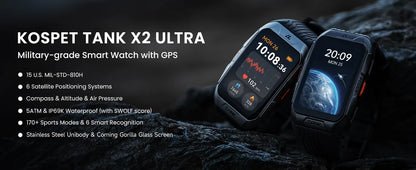 GPS Smart Watch - 1.64 Inch AMOLED Waterproof Smartwatch With Altimeter Compass - ZOOMNSTORE