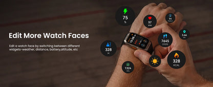 GPS Smart Watch - 1.64 Inch AMOLED Waterproof Smartwatch With Altimeter Compass - ZOOMNSTORE