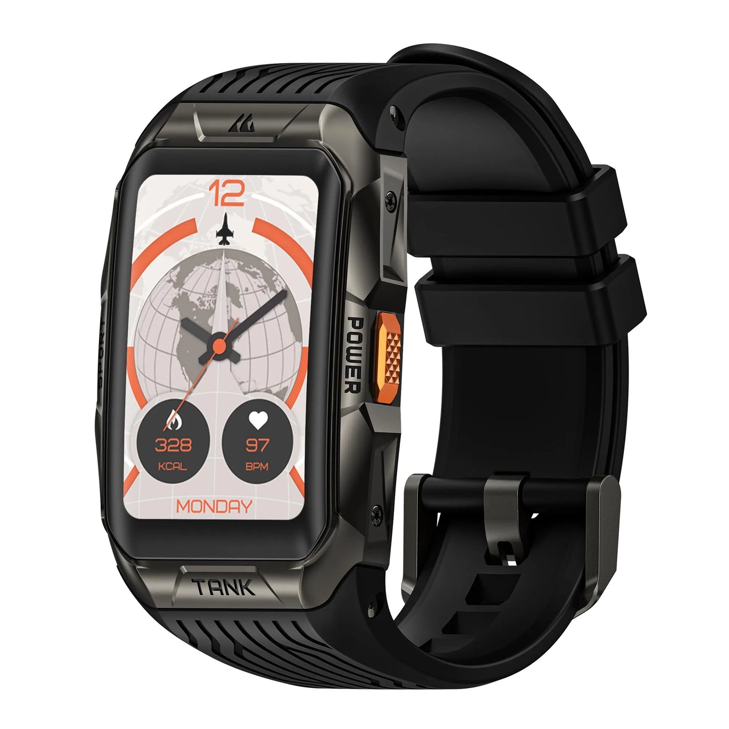 GPS Smart Watch - 1.64 Inch AMOLED Waterproof Smartwatch With Altimeter Compass - ZOOMNSTORE
