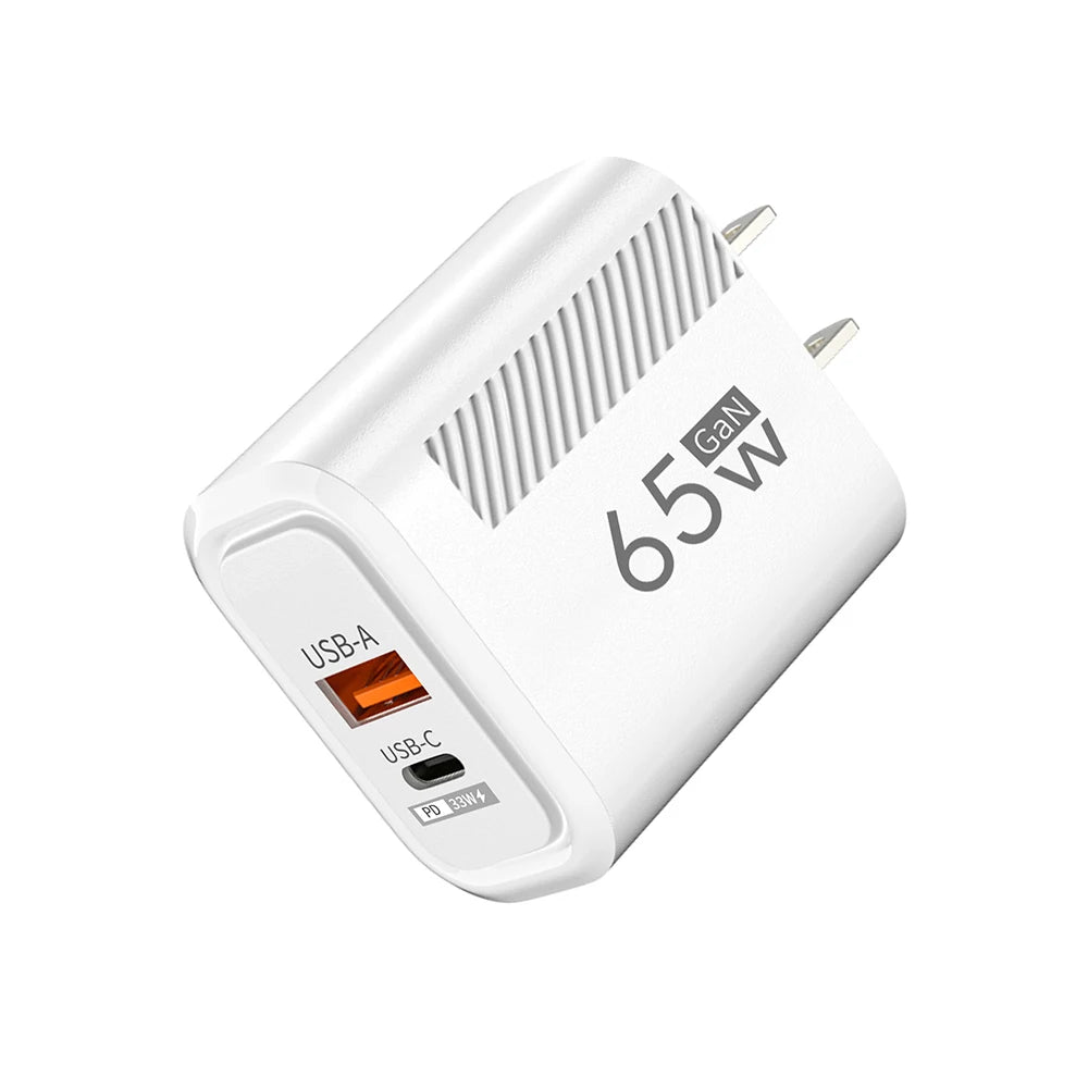 GaN USB Type C Charger Quick Charge USB Fast Wall Charger For iPhone 14 Xiaomi 14 Samsung Huawei Type C PD Phone Charge Adapter - ZOOMNSTORE