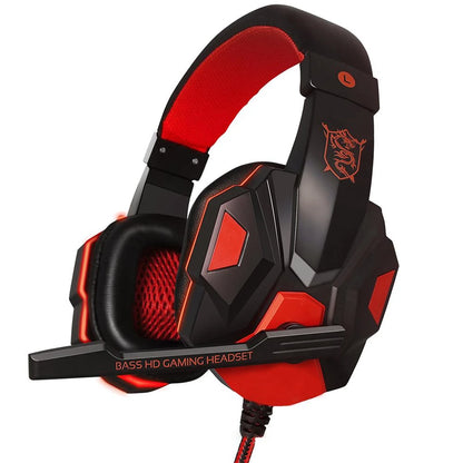 Gaming Headset Headphones - Wired LED Light Noise Cancelling Headset for PS4, Xbox & PC Gaming - ZOOMNSTORE