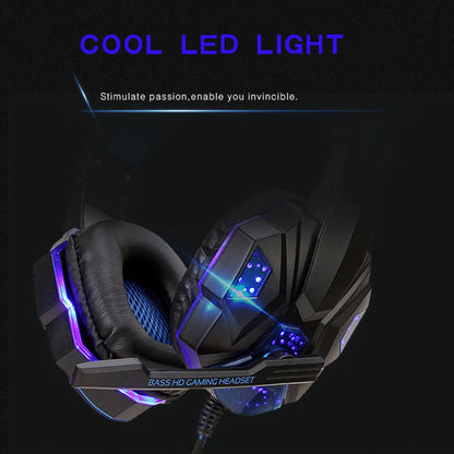 Gaming Headset Headphones - Wired LED Light Noise Cancelling Headset for PS4, Xbox & PC Gaming - ZOOMNSTORE