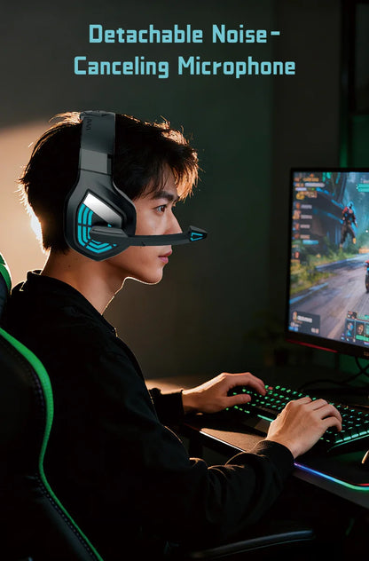 Gaming Headset Wired USB Surround Sound - Noise Cancelling Mic & Waterproof Design - ZOOMNSTORE
