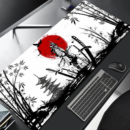 Samurai Warrior Mouse Pad - Gaming Desk Accessory for PC and Laptop - ZOOMNSTORE