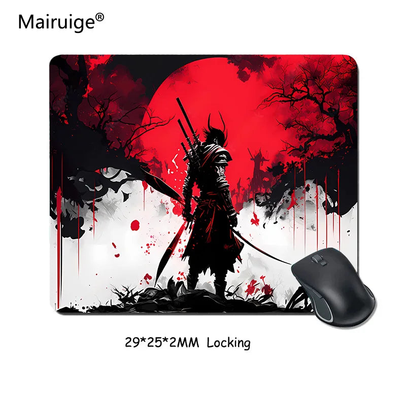 Samurai Warrior Mouse Pad - Gaming Desk Accessory for PC and Laptop - ZOOMNSTORE