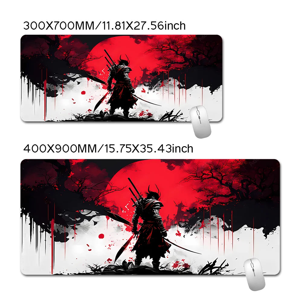 Samurai Warrior Mouse Pad - Gaming Desk Accessory for PC and Laptop - ZOOMNSTORE
